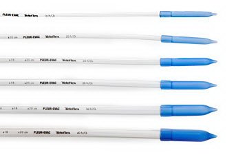 Teleflex Medical Thoracic Catheter Pleur-evac® 16 Fr. Straight Style - Case of 10 - DSTC-16S-CS