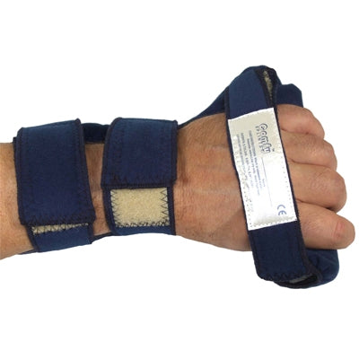Fabrication Enterprises Contracture Hand Splint ComfySplints™ C-Grip Foam / Terry Cloth / Steel Left Hand Blue Medium - Each - 24-3041L-EA