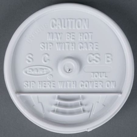 RJ Schinner Co Drinking Cup Lid Dart® Solo® White, Sip Through, Plastic - Case of 1000 - 10UL-CS