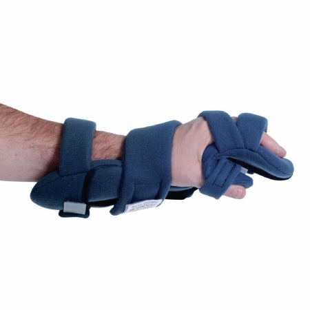 Patterson Medical Supply Hand Contracture Orthosis Rolyan® HANZ™ Antimicrobial WHFO Fabric Left Hand Blue X-Small - Each - 081502129-EA
