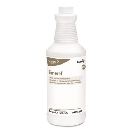 Lagasse Diversey™ Emerel™ Surface Cleaner Alcohol Based Manual Squeeze Cream 32 oz. Bottle Fresh Scent NonSterile - Case of 12 - DVO94995295-CS