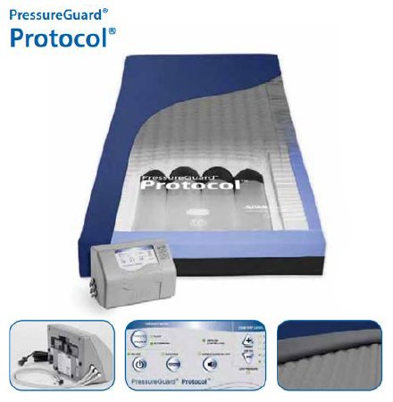 Span America Bed Mattress PressureGuard® Protocol® Microclimate Management with Alternating Pressure Therapy 80 X 42 X 7 Inch - Each - 23173-EA