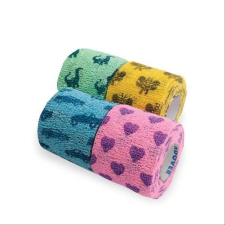 Market Lab Inc Cohesive Bandage CoFlex® NL 2 Inch X 5 Yard Self-Adherent Closure Kid Design (Assorted Print) NonSterile 12 lbs. Tensile Strength - Pack of 36 - 3211-PK