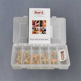 Alimed Finger Splint Oval-8® Adult Size 14 Pull-On Tan - Pack of 5 - 2970002410-PK