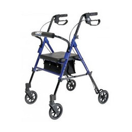 Graham-Field 4 Wheel Rollator Lumex® Set N' Go Red Adjustable Height / Folding Aluminum Frame - Each - RJ4700R-EA