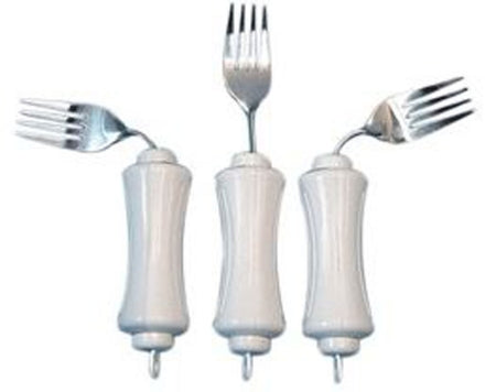 Alimed Soup Spoon UBend-It™ Built Up Handle White Stainless Steel - Pack of 6 - 2970010897-PK