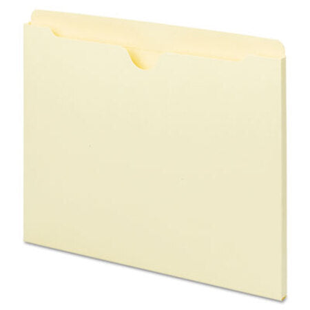 Universal® Deluxe Manila File Jackets with Reinforced Tabs, Straight Tab, Letter Size, Manila, 100/Box - Box of 1 - UNV-73300-BX