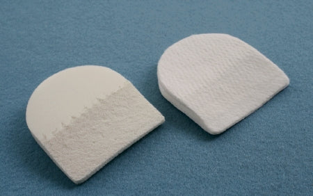 Creative Foam Corp Beveled Heel Pad 2-3/4 X 3-1/8 Inch, White, 1/4 Inch Thick White Orthopedic Felt, Without Adhesive - Pack of 100 - 22310B-PK