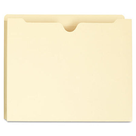 Universal® Deluxe Manila File Jackets with Reinforced Tabs, Straight Tab, Letter Size, Manila, 50/Box - Box of 1 - UNV-73700-BX