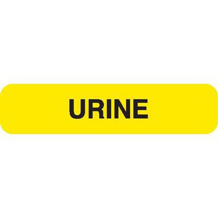 Market Lab Inc Pre-Printed Label Laboratory Use Yellow Paper URINE Black Lab / Specimen 37-100 X 11-31/50 Inch - Pack of 1000 - 0362-PK