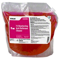 EcoLab Oasis Pro™ 73 Surface Disinfectant Cleaner Acid Based Oasis Pro™ Integrated Dispensing System Liquid Concentrate 2 Liter Bag Soap Scent NonSterile - Case of 2 - 6101040-CS
