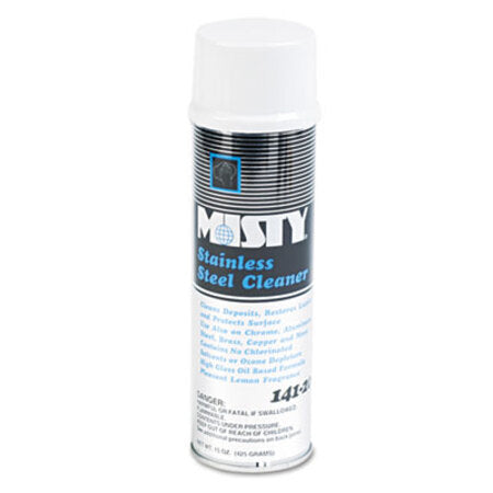 Misty® Stainless Steel Cleaner and Polish, 15 oz Aerosol Spray - Each - AMR-1001541EA-EA