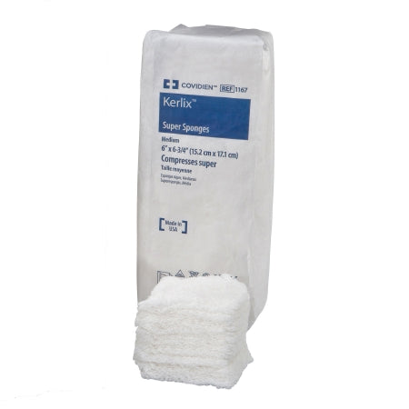 Cardinal Fluff Dressing Kerlix™ 6 X 6-3/4 Inch 100 per Pack NonSterile 12-Ply Rectangle - Case of 6 - 1167-CS