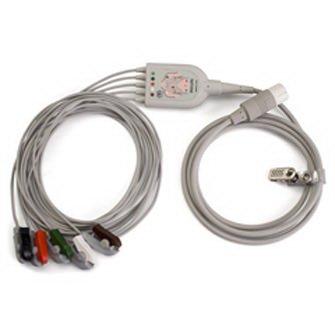 Philips Healthcare Leadwire 2.5mm, 5-Leads, Latex-Free, Multi-Patient Use - Each - 989803143201-EA