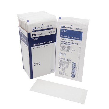 Cardinal Non-Adherent Dressing Telfa™ Ouchless 3 X 8 Inch Sterile Rectangle - Case of 600 - 1238--CS