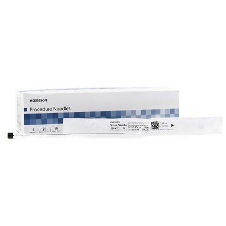 McKesson Spinal Needle McKesson 7 Inch 22 Gauge Quincke Style - Case of 100 - 4634V2-CS