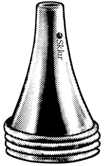 Sklar Ear Speculum Tip Set Round Tip Adult Size Stainless Steel 5, 6, 7.5 mm Reusable - ST/3 - 67-6001-ST