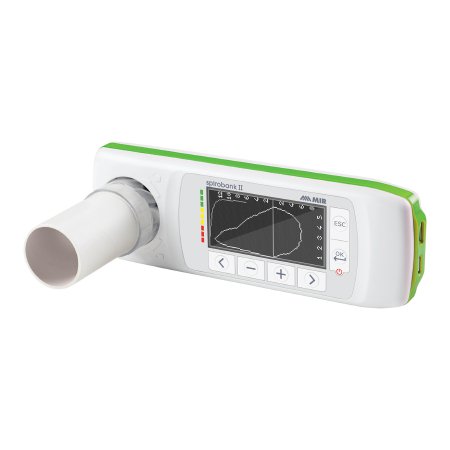 Medical International Research USA Spirometer System Spirobank ll™ +/- 16 L/s Backlit High Resolution Display Disposable Mouthpiece - Each - 911021-EA