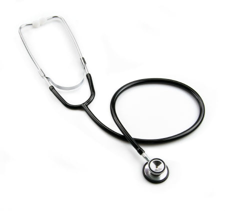 McKesson Classic Stethoscope McKesson Black 1-Tube 21 Inch Tube Double-Sided Chestpiece - Each - 01-676BKGM-EA