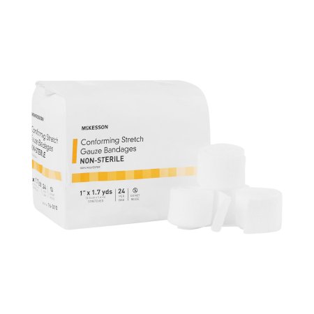 McKesson Conforming Bandage McKesson 1 Inch X 1-7/10 Yard 24 per Pack NonSterile Roll Shape - Roll of 1 - 16-010-RL