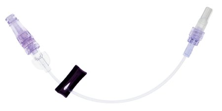 ICU Medical IV Extension Set Needle-Free Port Small Bore 7 Inch Tubing - Case of 50 - MC33213-CS