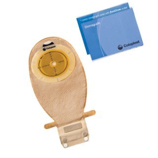 Coloplast Ostomy Pouch SenSura® One-Piece System 3/8 to 3 Inch Stoma Drainable Flat, Trim to Fit - Box of 5 - 11008-BX