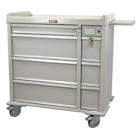 Harloff Punch Card Medication Cart 23.5 X 43 X 45.75 Inch, 44 Inch Writing Surface - Each - SL600PC-EKC-EA