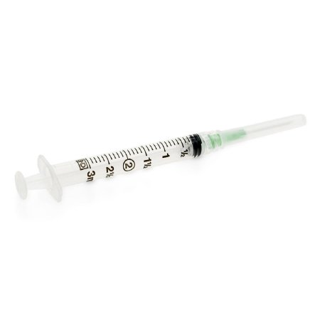 Medline Standard Insulin Syringe with Needle Medline 3 mL 1 Inch 21 Gauge NonSafety Regular Wall - Case of 30 - DYND3ML21G1A-CS