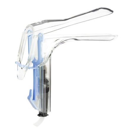 Welch Allyn Vaginal Speculum KleenSpec® 590 Series Premium Pederson NonSterile Office Grade Acrylic Large Double Blade Duckbill Disposable Built-In Light Source - Case of 56 - 59004-LED-CS