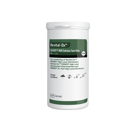 Steris Hydrogen Peroxide Concentration Indicator Revital-Ox® RESERT® R60 Pad 60 Test Strips Bottle Single Use - BT/60 - PCC054-BT