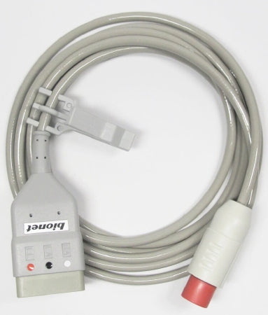 Bionet America ECG Cable 3-Leads For Multi-parameter Vital Signs Monitor - Each - B-CBL-N-EA