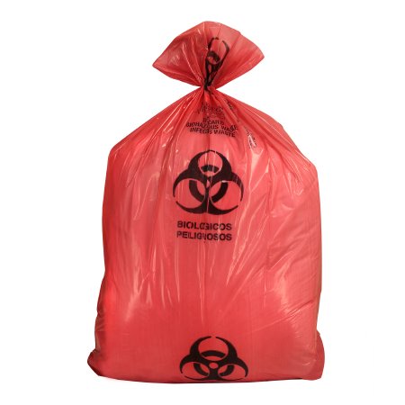 Medegen Medical Products LLC Biohazard Waste Bag Medegen Medical Products 30 gal. Red Bag Polyethylene 30-1/2 X 41 Inch - Case of 200 - 117MBX-CS