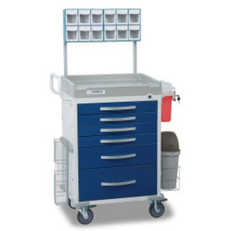 Detecto Scale Treatment Cart Detecto® Rescue Series Aluminum 22 X 28 X 42 Inch Blue - Each - RC333369BLU-L-EA
