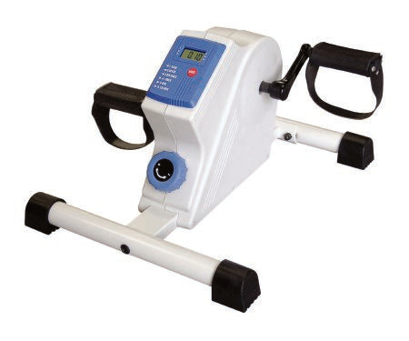 Fabrication Enterprises Pedal Exerciser CanDo® Pedal Exerciser Deluxe Portable / Display Panel Adjustable Resistance Levels 11 X 17 X 22 Inch Black / Blue / White - Each - 10-0717-EA