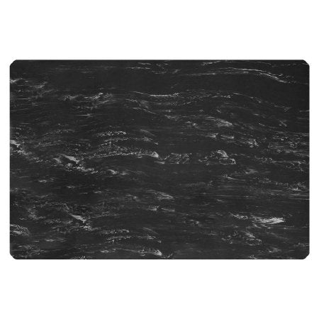 Market Lab Inc Anti-Fatigue Floor Mat Sof-Tyle™ Marble Mat Ultra 2 X 3 Foot Black Rubber - Each - 14232-BL-EA