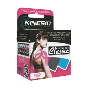 Fabrication Enterprises Kinesiology Tape Kinesio® Tex Classic Red 2 Inch X 4-2/5 Yard Cotton NonSterile - Roll of 1 - 24-4892-RL