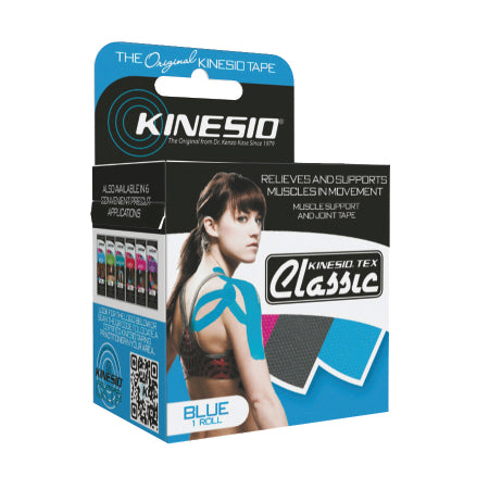 Fabrication Enterprises Kinesiology Tape Kinesio® Tex Classic Blue 2 Inch X 4-2/5 Yard Cotton NonSterile - Roll of 1 - 24-4891-RL