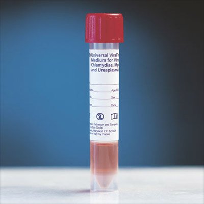 BD Universal Viral Transport Vial BD™ Plastic 3 mL Screw Cap - Pack of 50 - 220220-PK