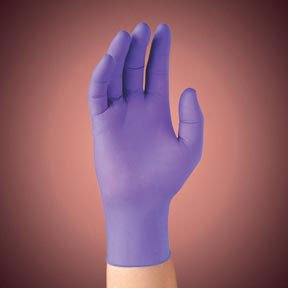 Fisher Scientific Exam Glove Purple Nitrile® Small NonSterile Nitrile Standard Cuff Length Textured Fingertips Purple Not Rated - Case of 10 - 19-149-863A-CS