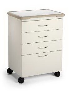 Midmark Mobile Treatment Cabinet 18 X 27 X 33 Inch Acorn 4 Inch 3 Drawers, 8 Inch One Drawer - Each - M41A.459.KCN-EA