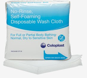 Coloplast Washcloth Bedside-Care® Gentle Touch White Disposable - Case of 600 - 7057-CS