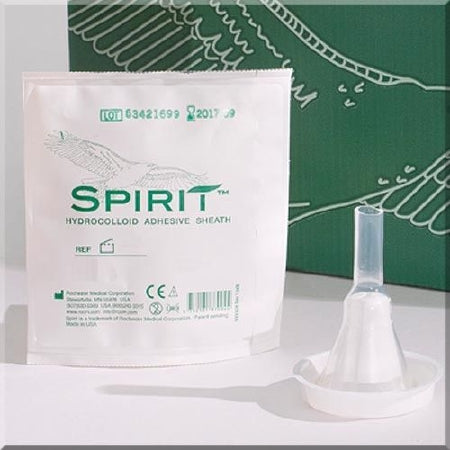 Bard Male External Catheter Spirit™2 Self-Adhesive Band Hydrocolloid Silicone Intermediate - Case of 100 - 37103-CS