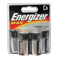 Eveready Battery Company Alkaline Battery Energizer® MAX® C Cell 1.5V Disposable 4 Pack - Pack of 4 - 03980003976-PK
