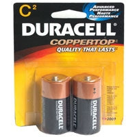 Procter & Gamble Alkaline Battery Duracell® Coppertop® C Cell 1.5V Disposable 2 Pack - Pack of 2 - 04133321401-PK