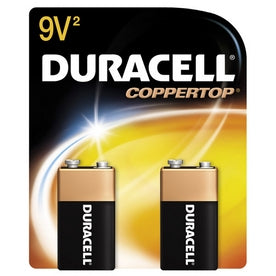 Procter & Gamble Alkaline Battery Duracell® Coppertop® 9V Cell 9V Disposable 2 Pack - Pack of 2 - 04133321601-PK