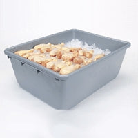 Akro-Mils Storage Tub Akro-Tubs Gray Plastic 9-1/2 X 19 X 24-1/2 Inch - Case of 6 - 34240GREY-CS