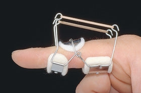 Alimed Reverse Knuckle Bender Bunnell™ Adult Small Finger Black / Silver - Each - 2970003536-EA