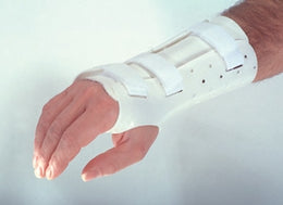 Alimed Wrist / Hand Splint PlastiCast Polyethylene / Foam / Stockinette Right Hand White Large - Each - 2970001918-EA
