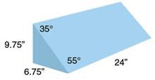 Alimed Positioner Wedge AliMed® 6-3/4 W X 24 D X 9-3/4 H Inch Foam Freestanding - Each - 9-001-EA