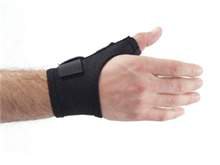 Alimed Thumb Wrap Freedom® Comfort™ One Size Fits Most Hook and Loop Closure Left Hand Black - Each - 2970010199-EA